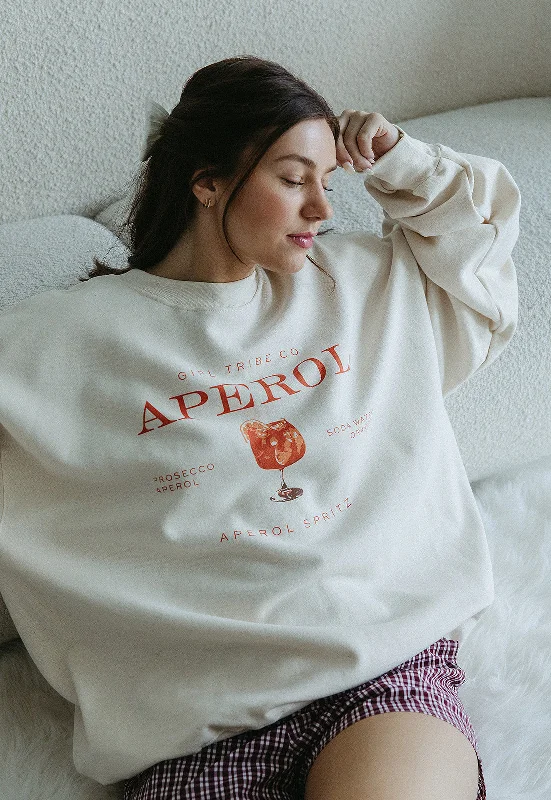 Aperol Spritz Sweatshirt In Ivory