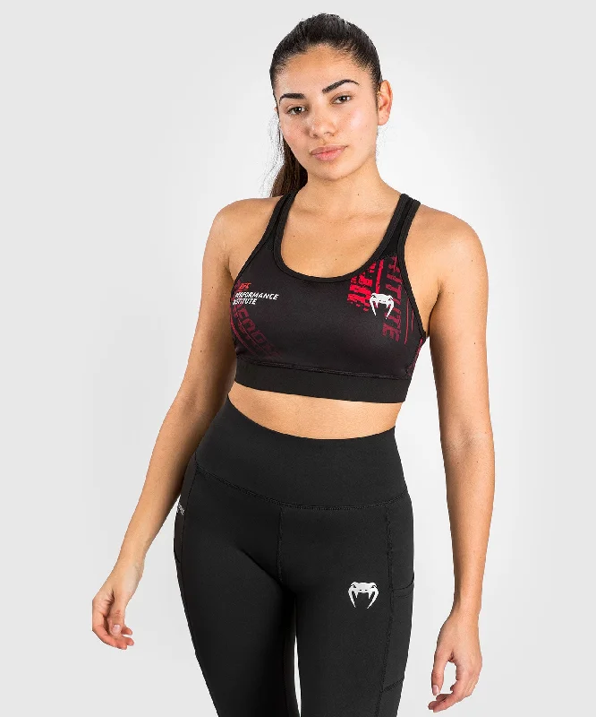 UFC Performance Institute 2.0 Women’s Sport Bra - Black/Red Australian Beach