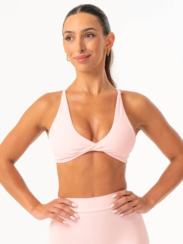 NKD Twist Sports Bra - Pink Musk