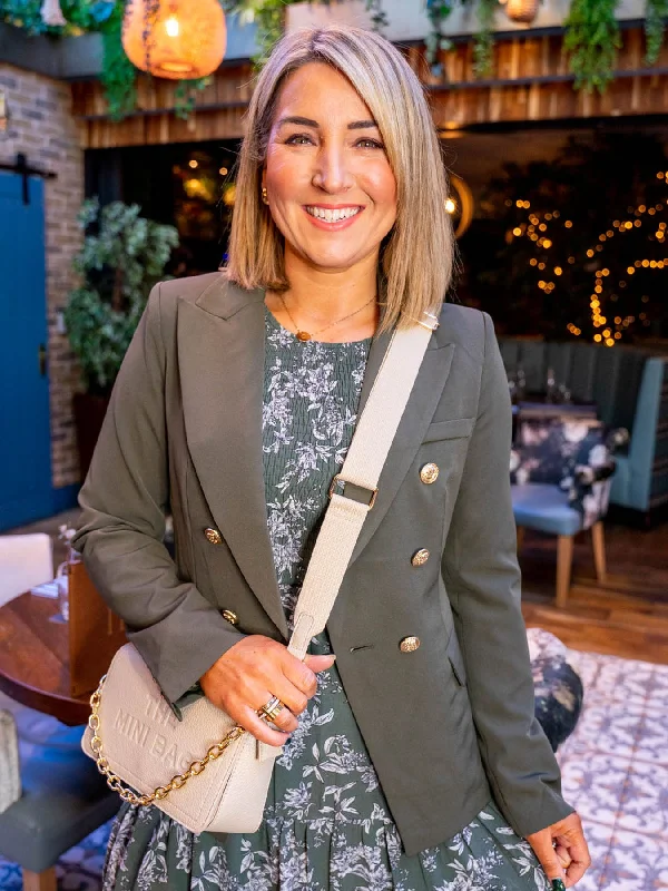 Kendall Blazer - Khaki British Gentlewoman Style