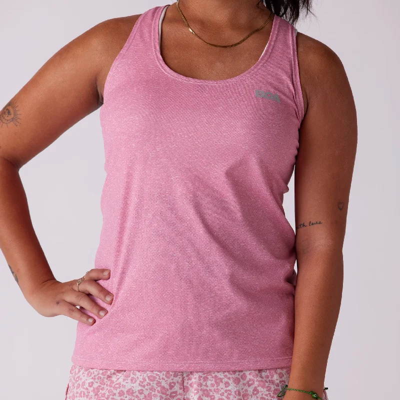Women's Vapor Lite Tempo Tank - Heather Fondant Minimalist Women's Casual