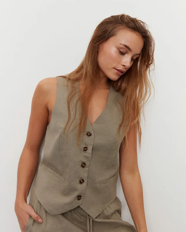 CLEOHSW VEST - Khaki Army Streetwear Style for 