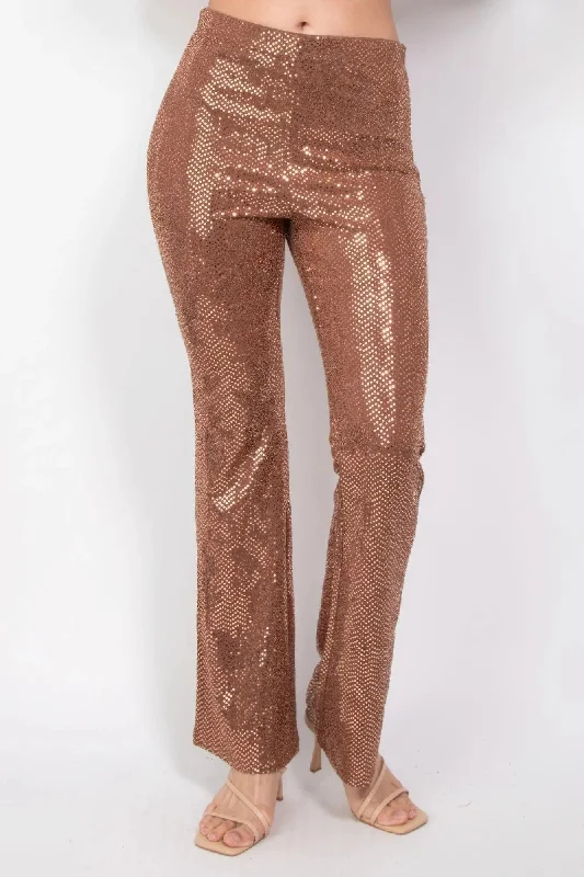 Sequined Fit & Flare Midrise Pants Artistic Women's Avant - 