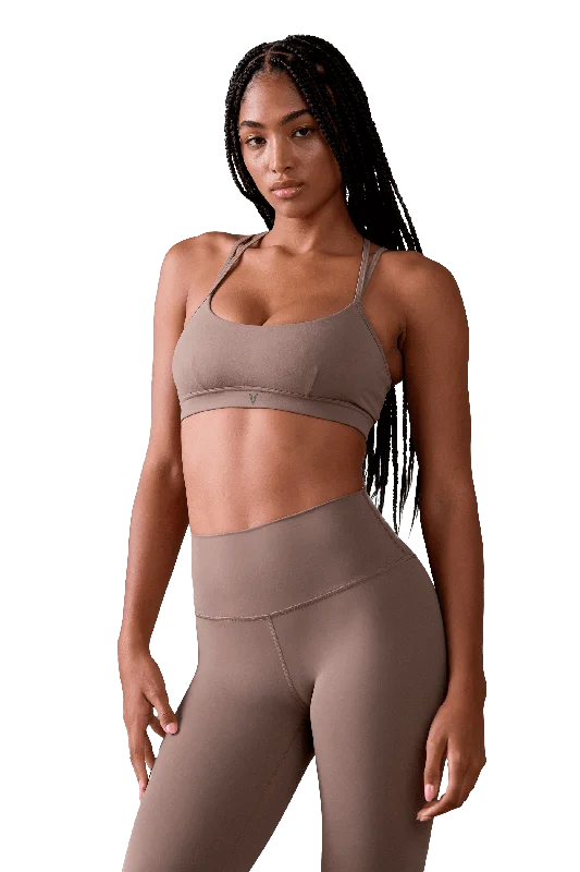 SPORTS BRA STRAPPY - Tan Elegant Women's 