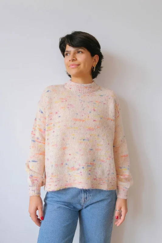 knit sweater - cliff - confetti Refined Women's Hand - crafted