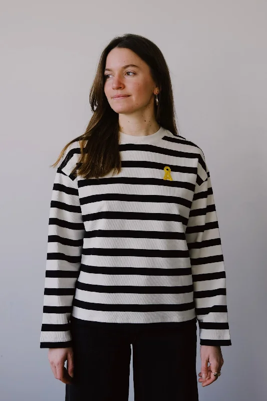 sweatshirt - iconic frankaa bold - undyed / black Dapper Women's 1920S