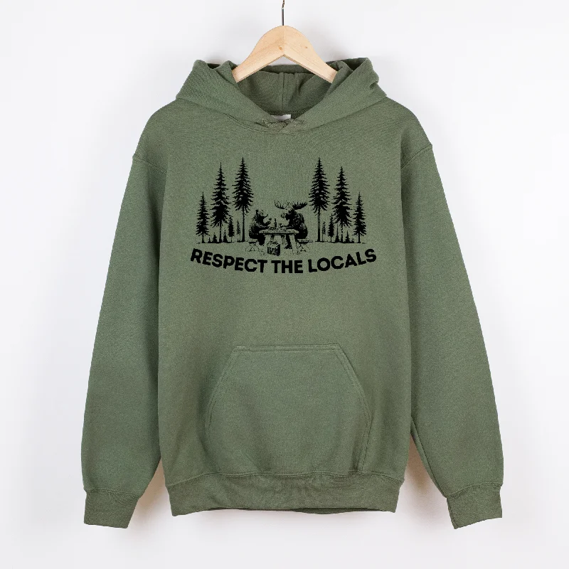 Respect The Locals Gildan Crewneck or Hoodie Sweatshirt *UNISEX FIT*