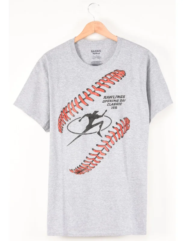 Gildan Printed T-shirt - L Tough Women's Military - inspired