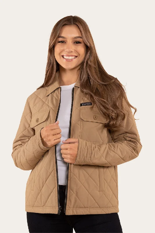 Marley Womens Reversible Jacket - Tan Earthy Women's 