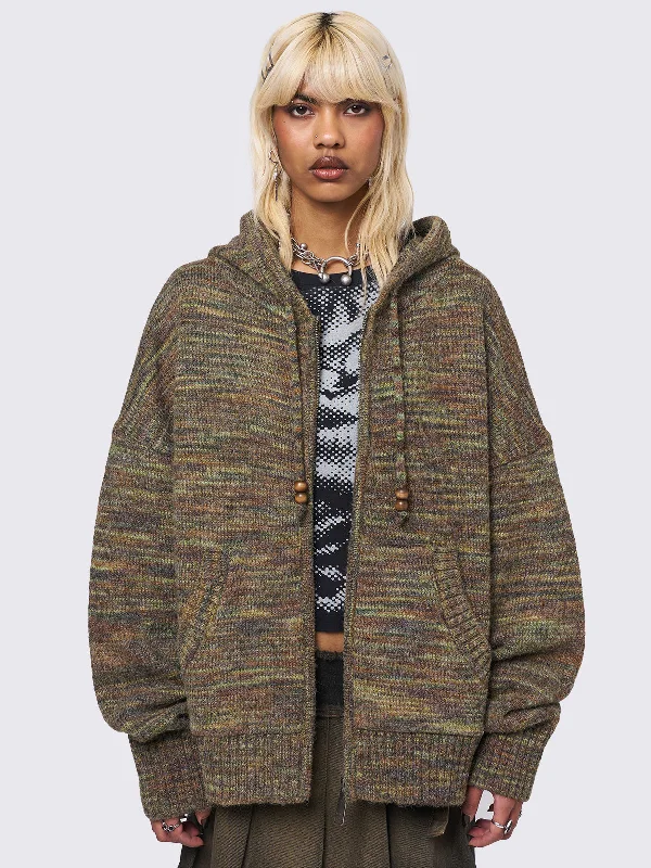 Maple Knitted Zip-Up Hoodie Gym