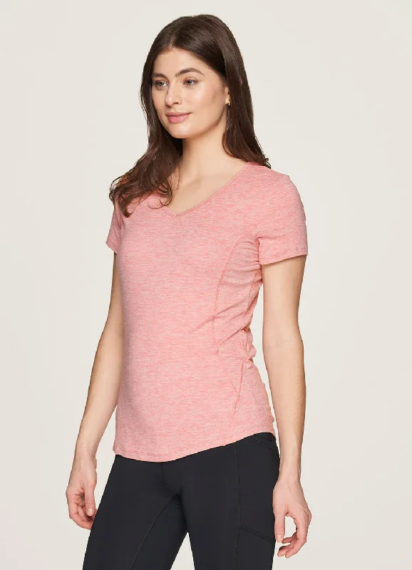 Stratus Super Soft Heathered V-Neck Tee Cool Women's Distressed