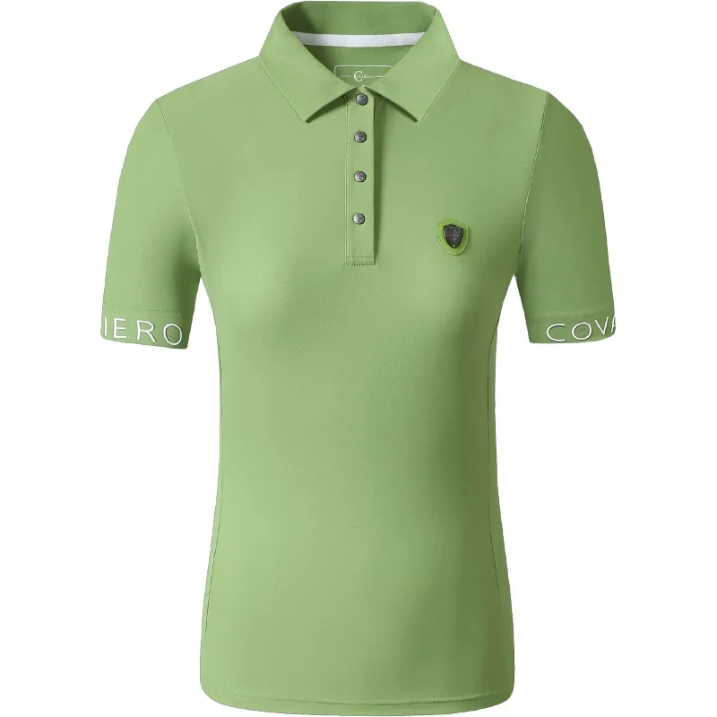 Covalliero Polo SS25 Vert Geometric