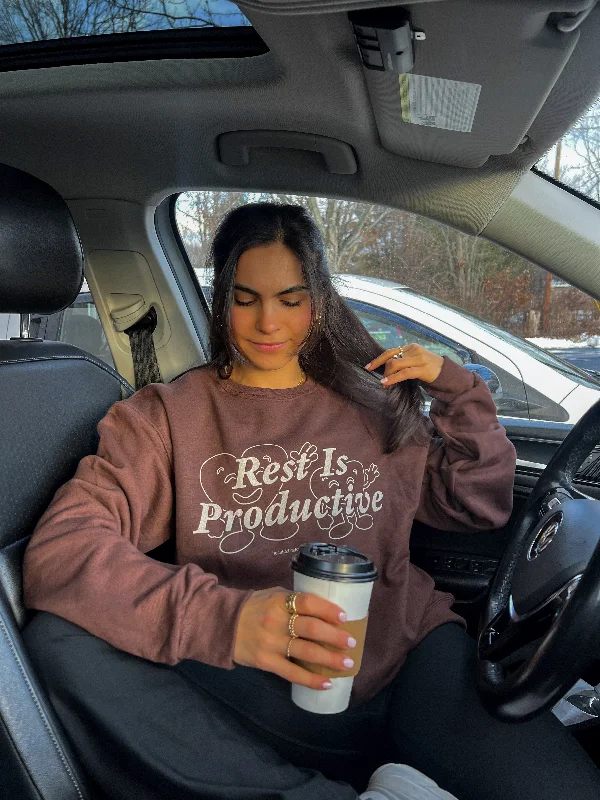 Healthfulradiance: Rest Is Productive Sweatshirt