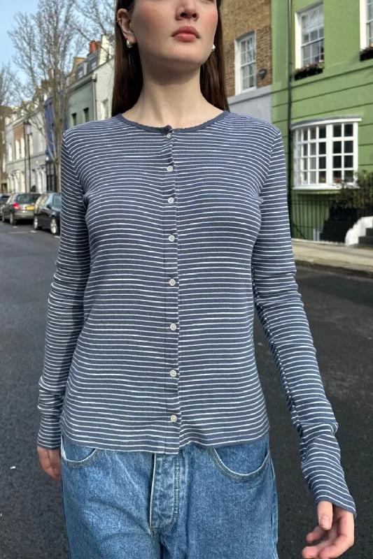 Zelly Striped Eyelet  Top Earthy Women's Hemp - based