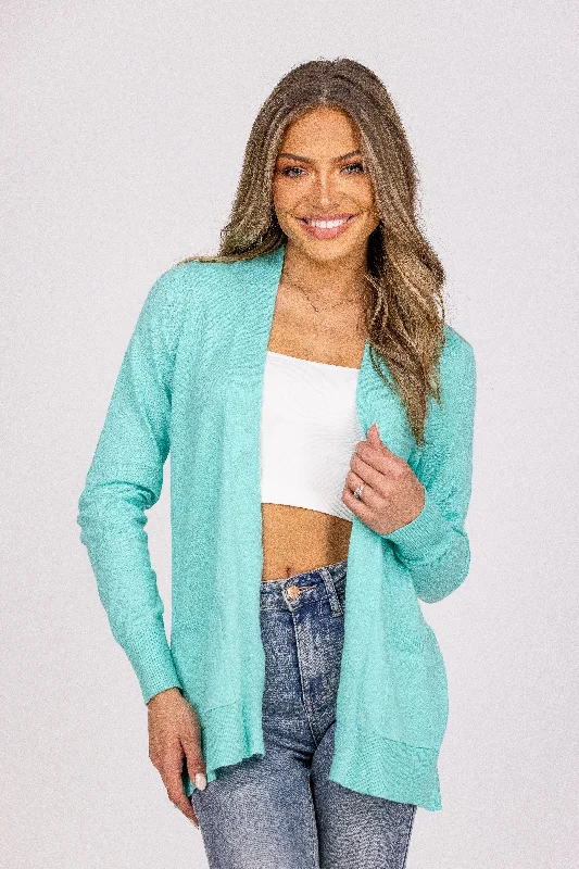 Sunset On The Water Women's Classic Layering Cardigan Cozy Women's Sherpa - lined
