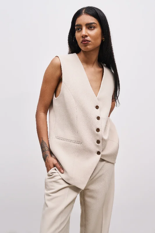 Oversized Waistcoat - Sand Artistic Women's Avant - 