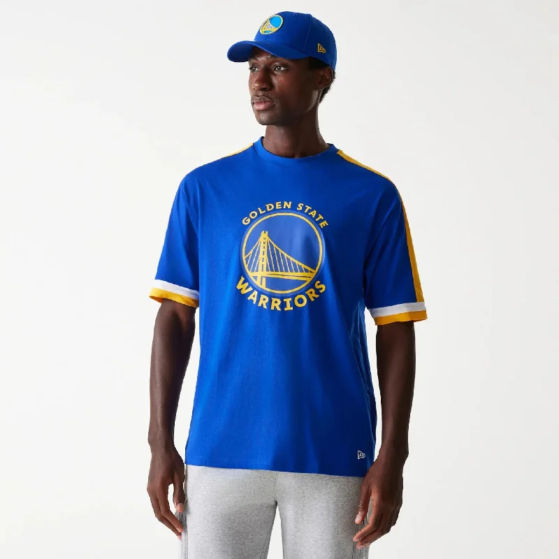 Golden State Warriors NBA Panel Blue Oversized T-Shirt Trendy Women's Oversized