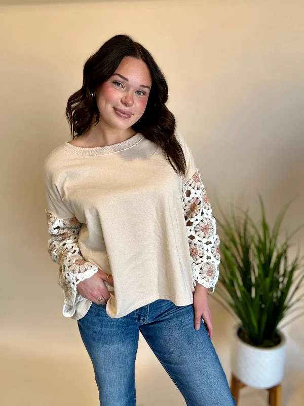 Oat Crochet Sweater- FINAL Sophisticated Women's 
