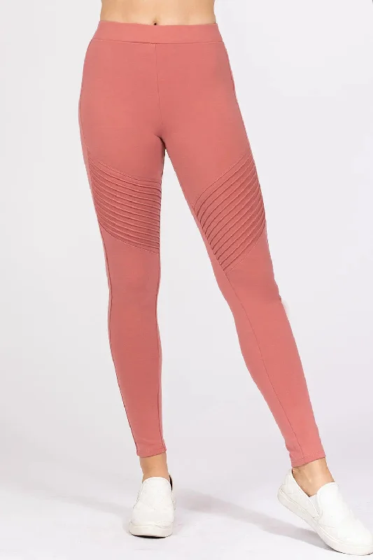 Pintuck Detail Ponte Pants Scandinavian