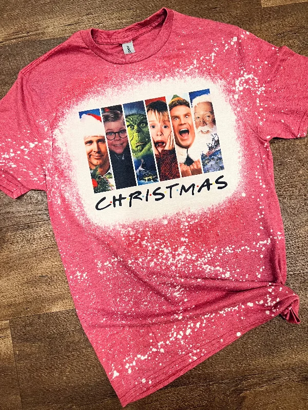 Christmas Characters Bleached Tee European