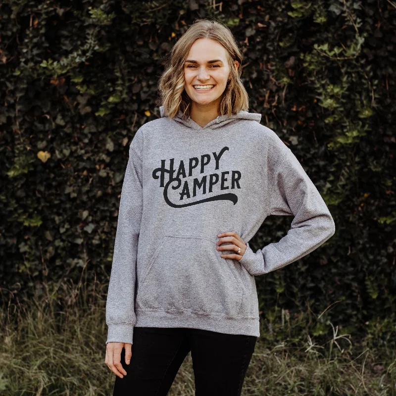 Happy Camper Hoodie Camping Sweatshirt for Men and Women *UNISEX FIT* Disco