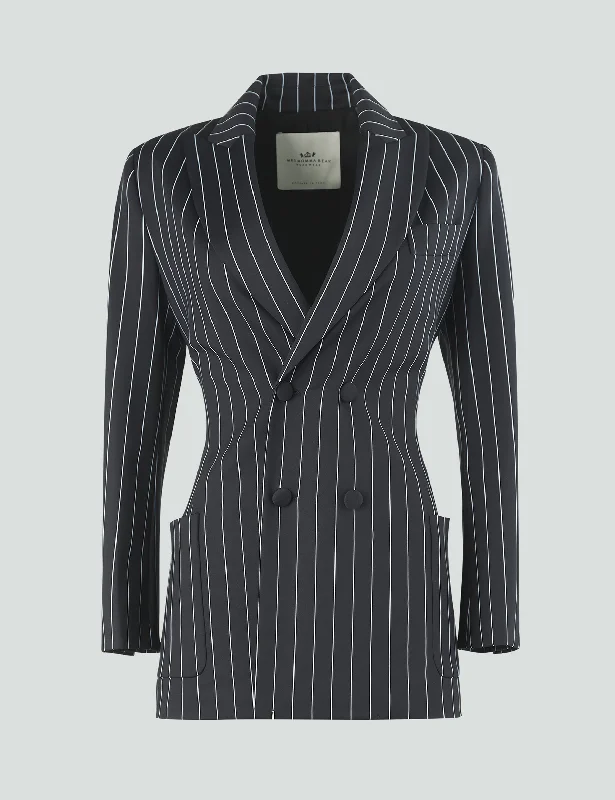 Striped Night Blazer