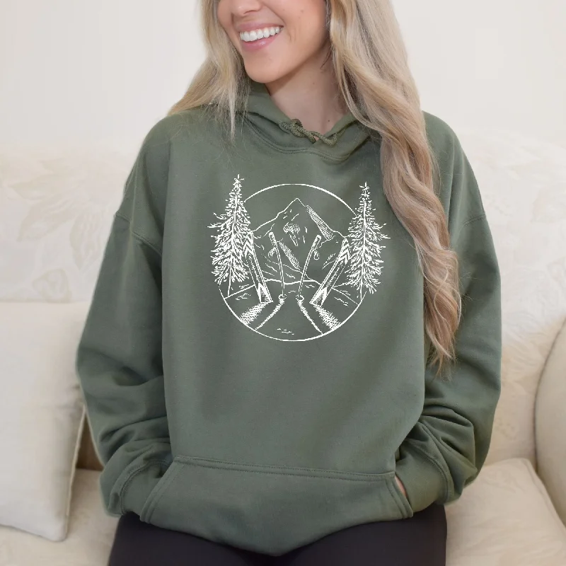 Ski Sketch Sweatshirt - Super Soft Gildan Hoodie or Crewneck *UNISEX FIT* Casual Women's Japanese Ski Sketch Sweatshirt - Super Soft Gildan Hoodie or Crewneck *UNISEX FIT* Casual Women's Japanese