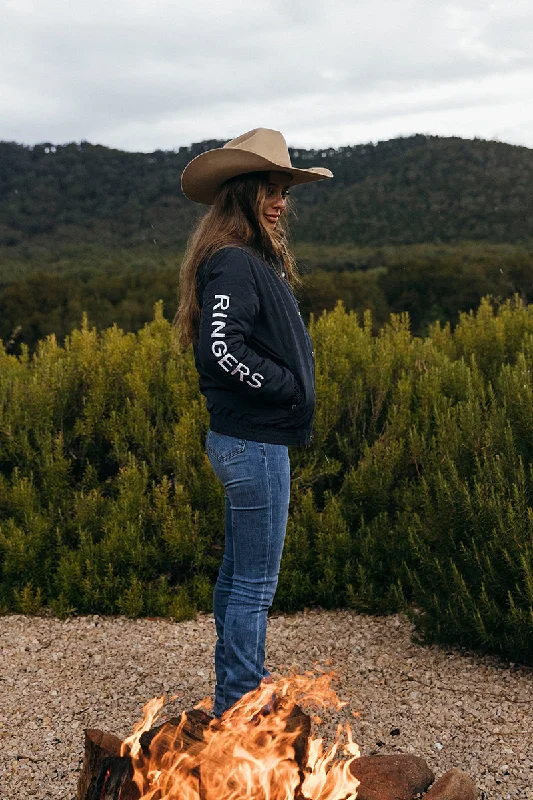 Tesbury Womens Jacket - Navy/White Relaxed Women's 