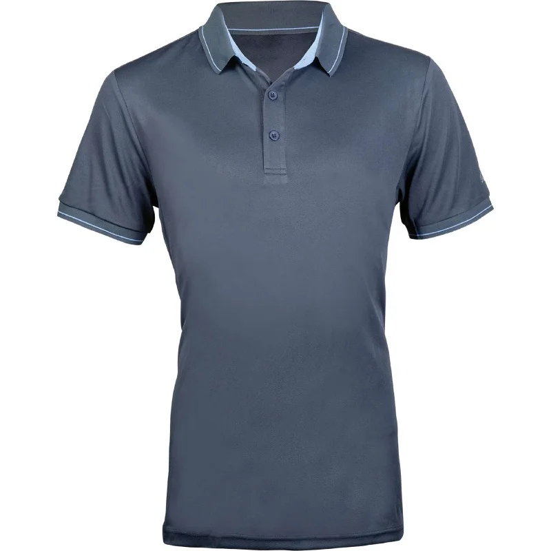 HKM Polo Classico Hommes Gris foncé Sustainable Organic