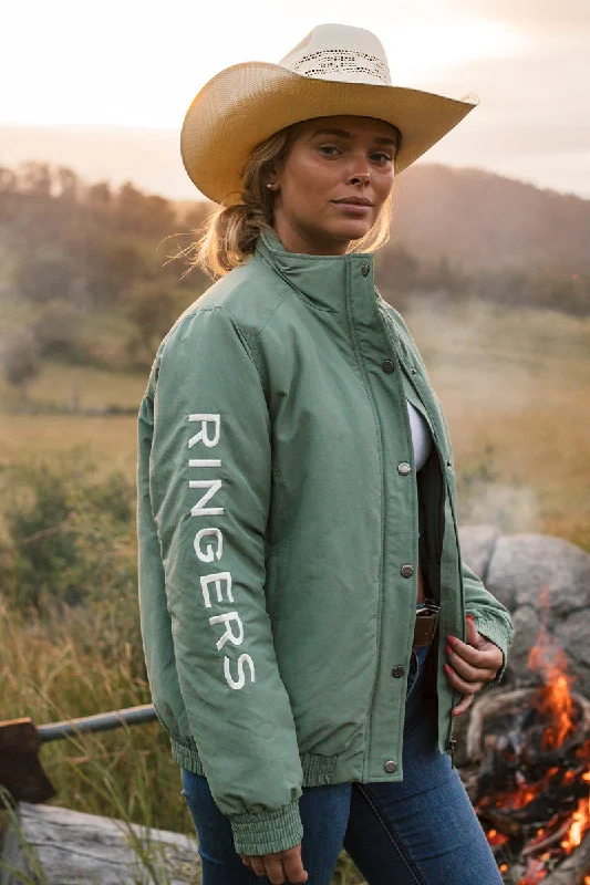 Tesbury Womens Jacket - Leaf/Off White Dynamic Women's Moto