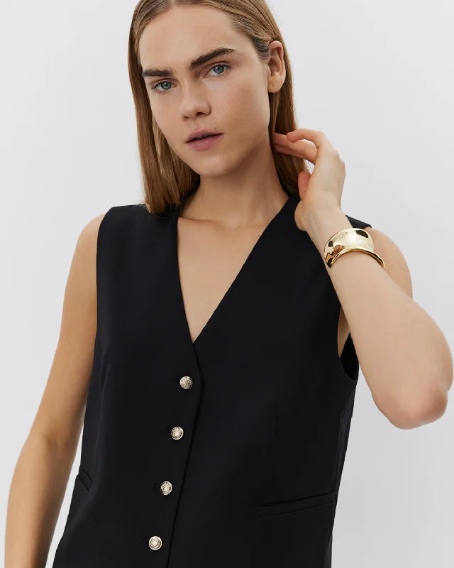 ILASW VEST - Black Bold Women's Animal Print