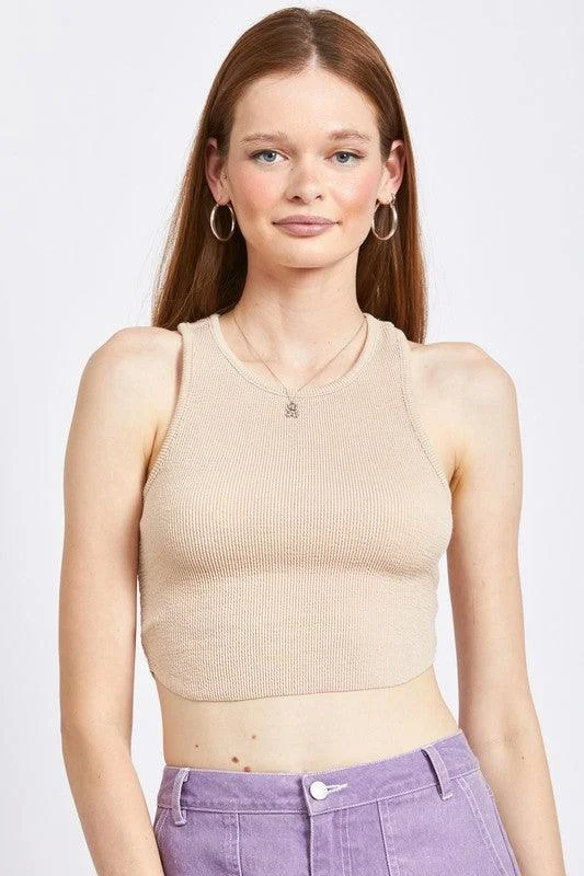Racerback Cropped Tank Top garde