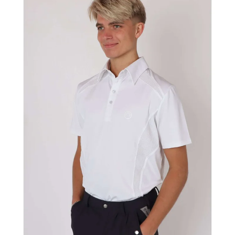 Montar Polo Side Panels Blanc Sporty Women's Athleisure 