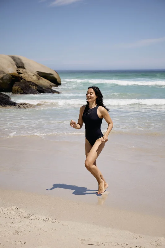 Moon One Piece | Black Laid - back Women's Style