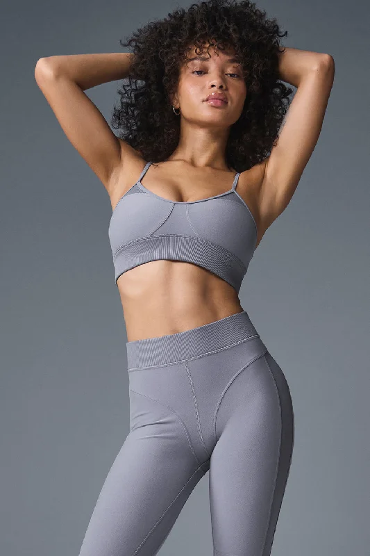 Alosoft Head Start Bra - Fog Minimalist Women's Casual