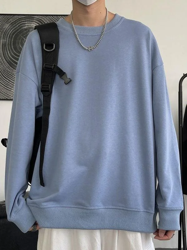 Men's Basic Crew Neck Sweatshirt European