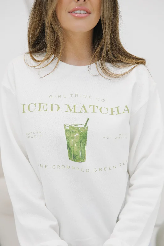 Matcha Sweatshirt Earthy Women's 