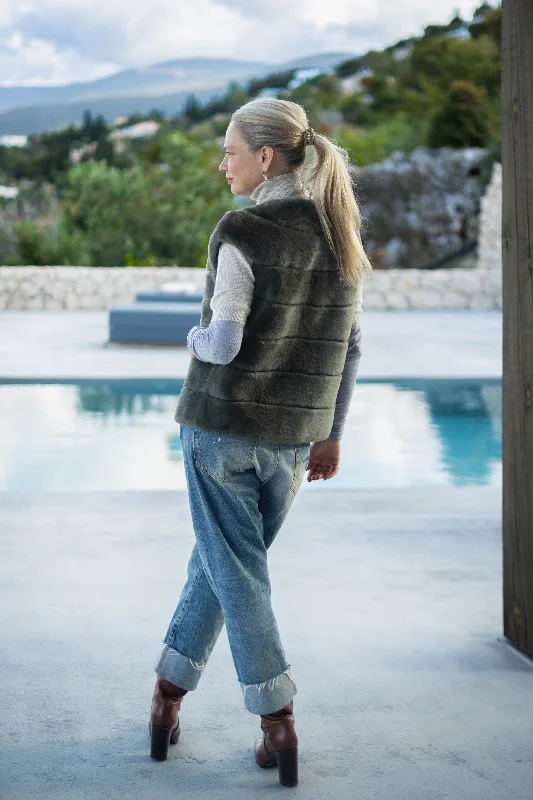 Edie Shearling Waistcoat Dynamic Women's Moto