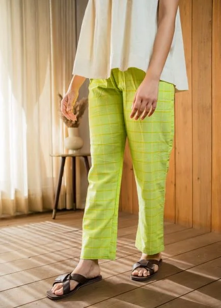Sheen Green Pant Classic Women's Pin - striped