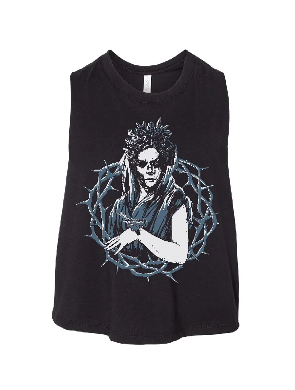 Pareidolia · Racerback Crop Cozy Women's Sherpa - lined