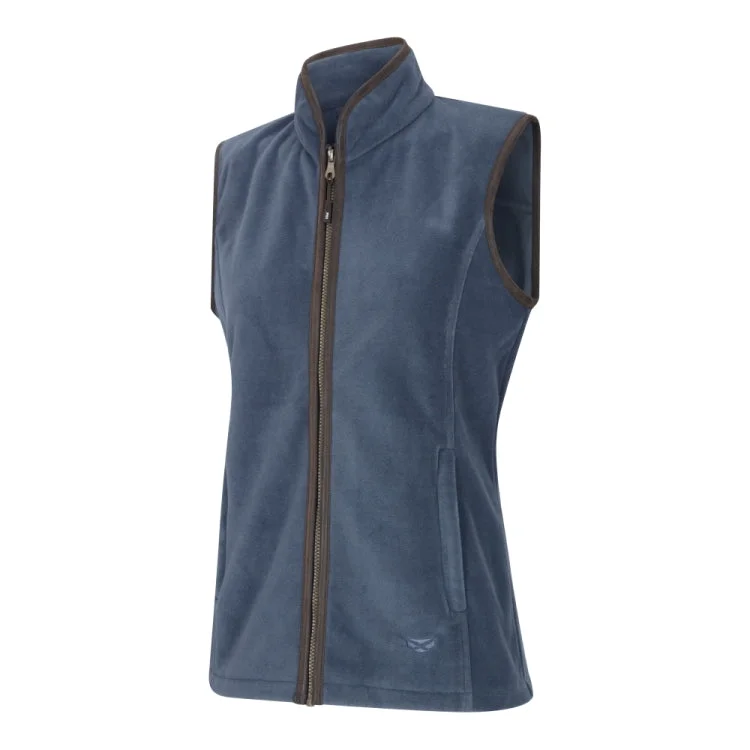 Hoggs of Fife Ladies Stenton Fleece Gilet - Slate Grey Cool Women's Distressed