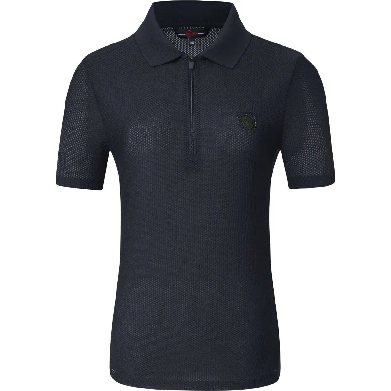 Covalliero Polo Marin foncé Artistic Women's Hand - painted
