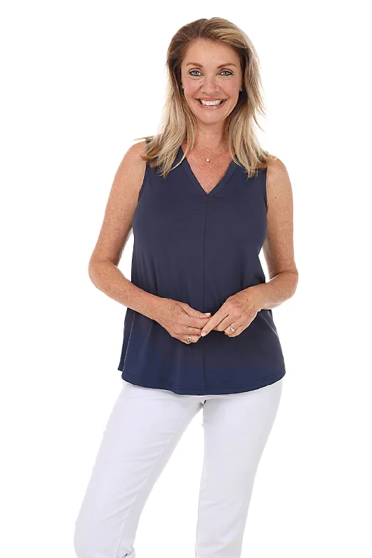 Solid UPF50+ Sleeveless Top