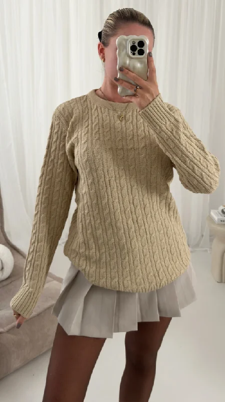 Josie Round Neck Long Sleeved Ribbed Jumper Top Bohemian Women's Free
