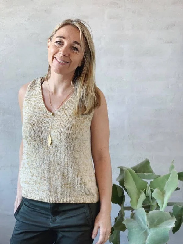Glitter summer tanktop by Önling, knitting pattern Contemporary 