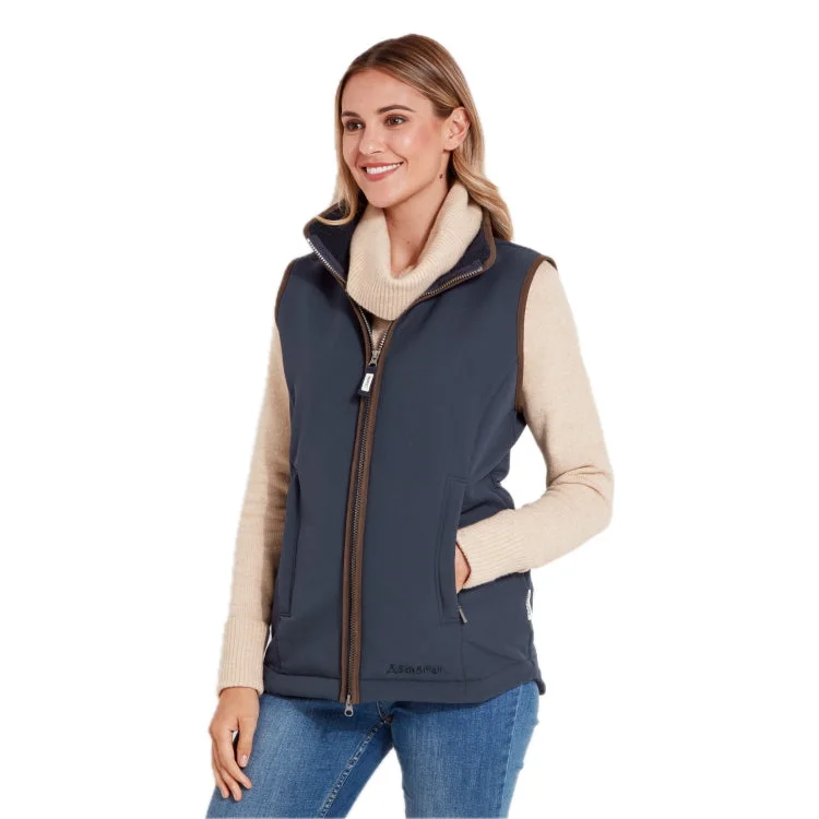 Schoffel Ladies Belton Gilet - Navy Classic Women's Tweed
