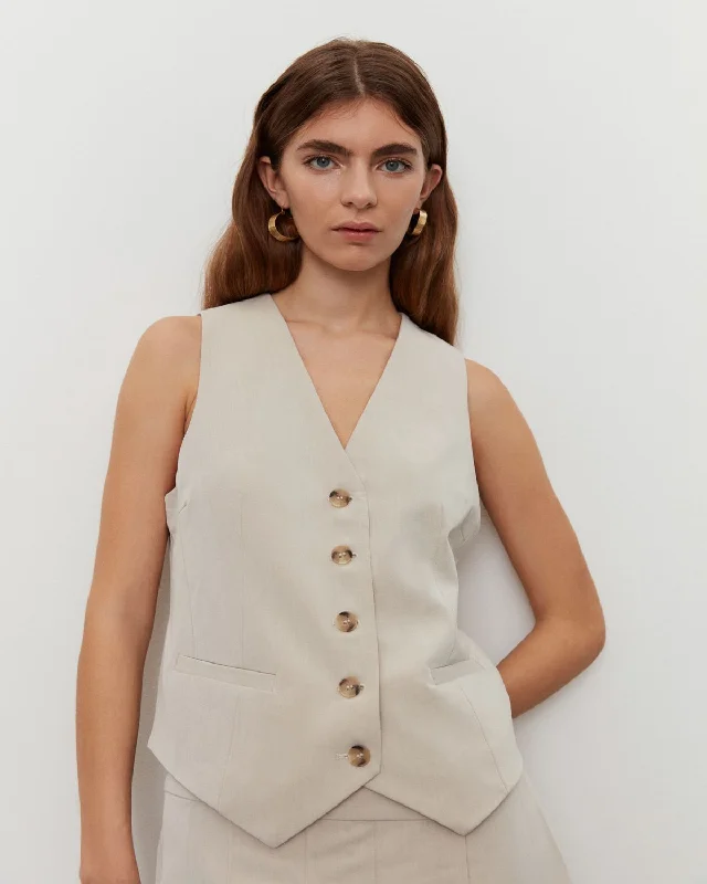 CLEOHSW VEST - Off white Monochromatic All - in - one