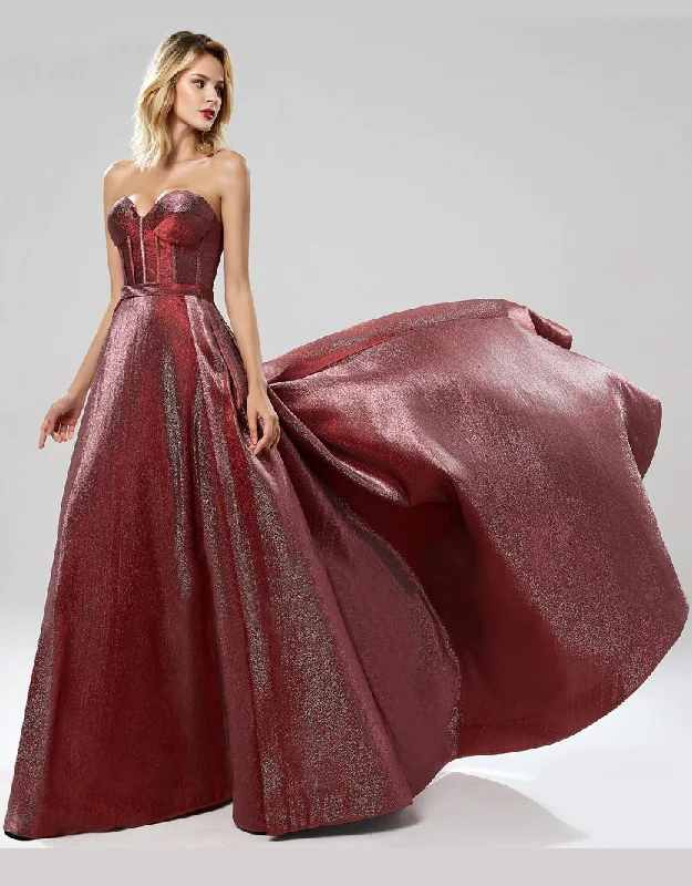 Larissa Formal Gown - Burgundy