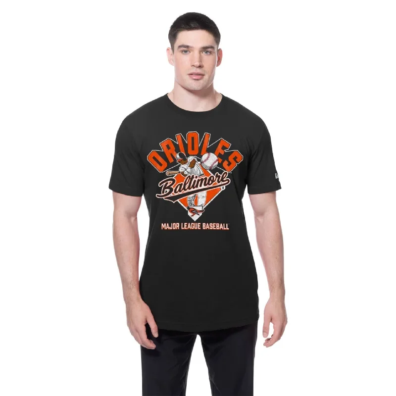 Baltimore Orioles MLB Batting Practice Black T-Shirt Disco