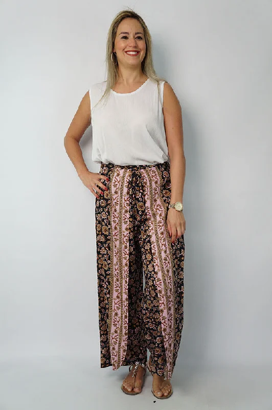 Wrap Pants "Juliet" Polished Women's Silk